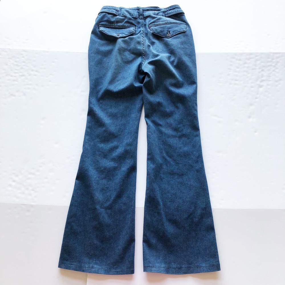 Pilcro Jeans Womens 28 Polished Mid Rise Bootcut Jeans Dark Wash Blue Hemp Blend - Picture 4 of 15